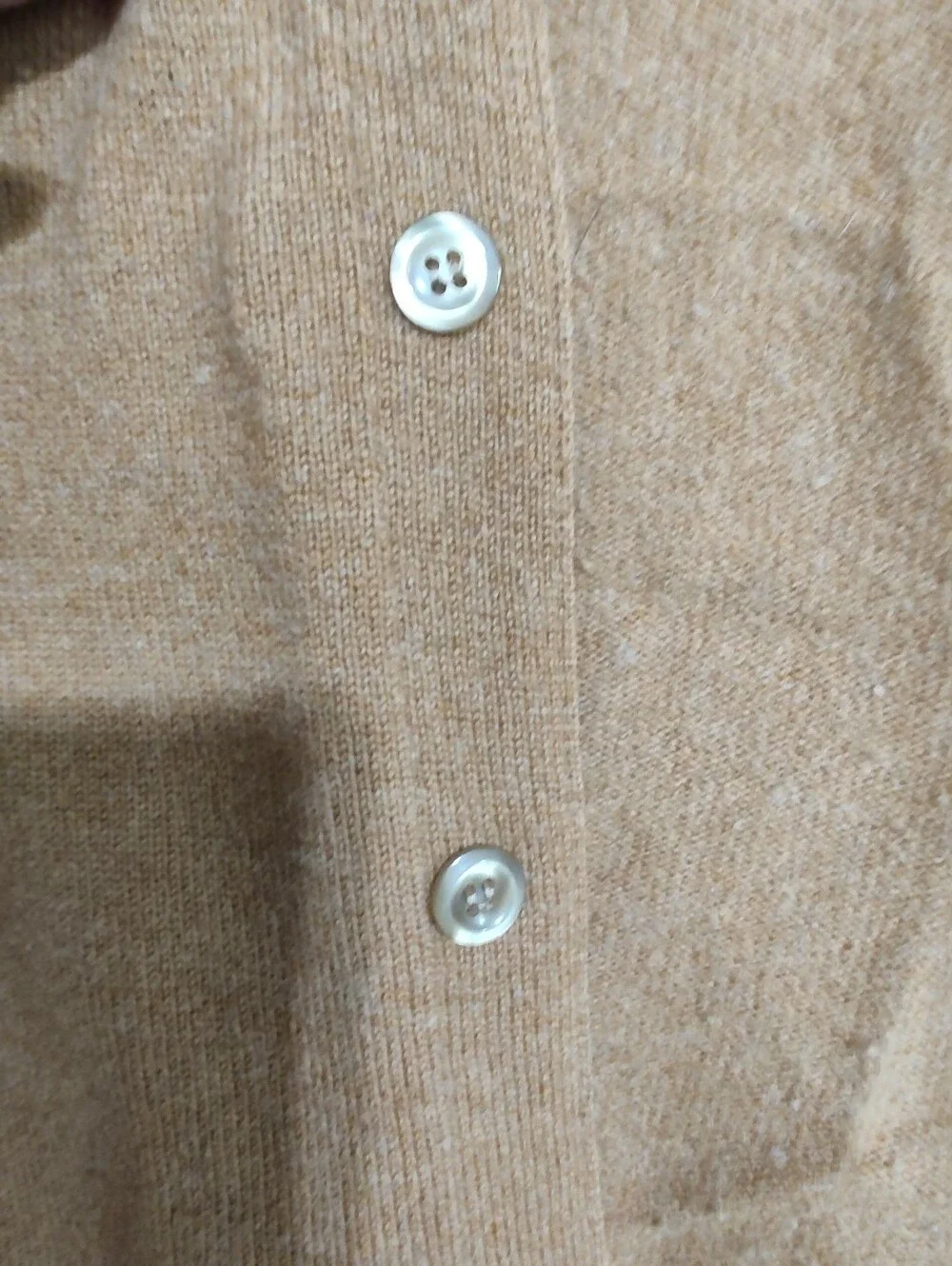 Vintage 60s Alan Paine 100% Lambswool Cardigan Mustard Yellow Sz 44 Kurt Cobain
